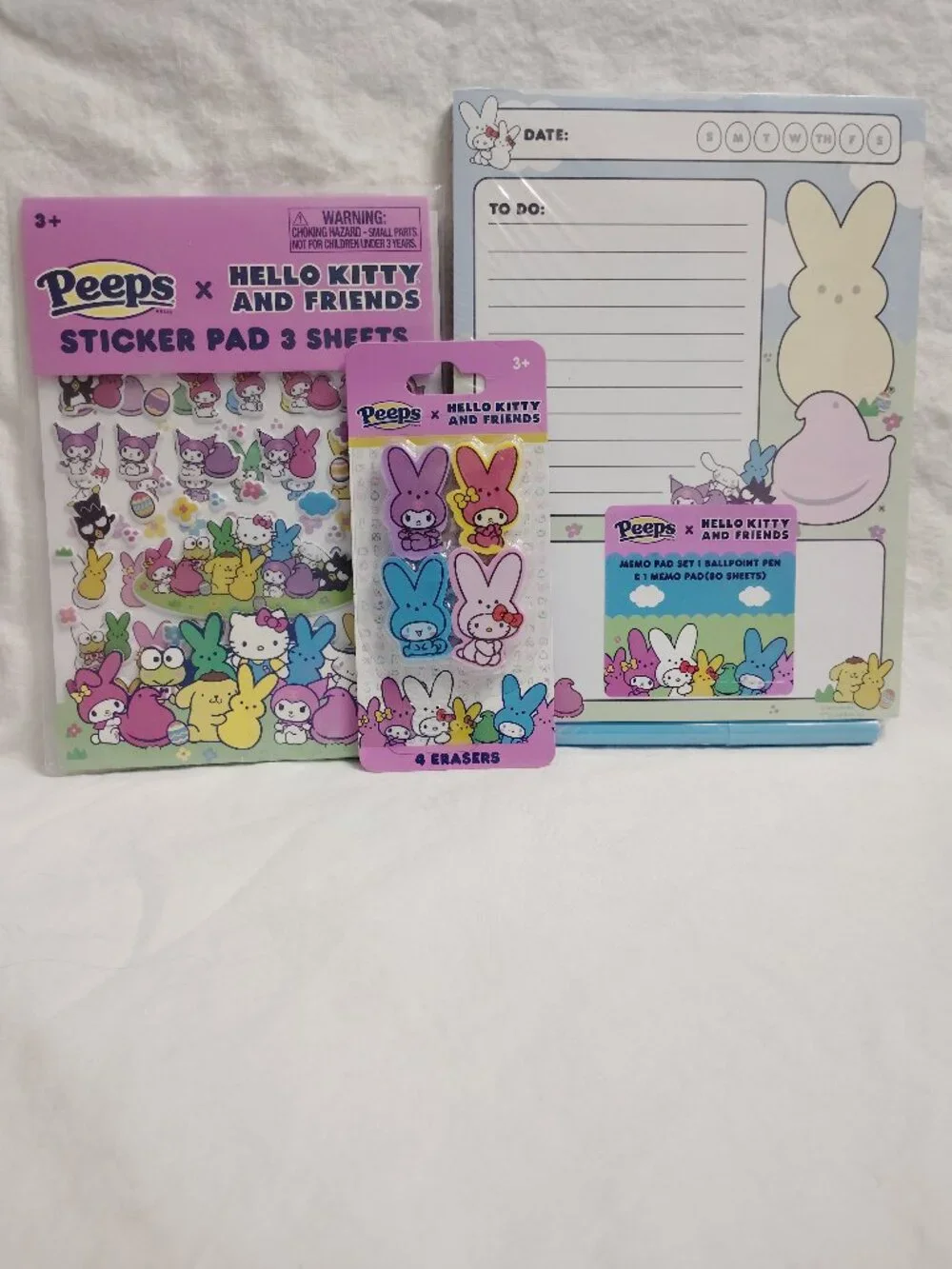 Hello Kitty and Peeps Stationery set